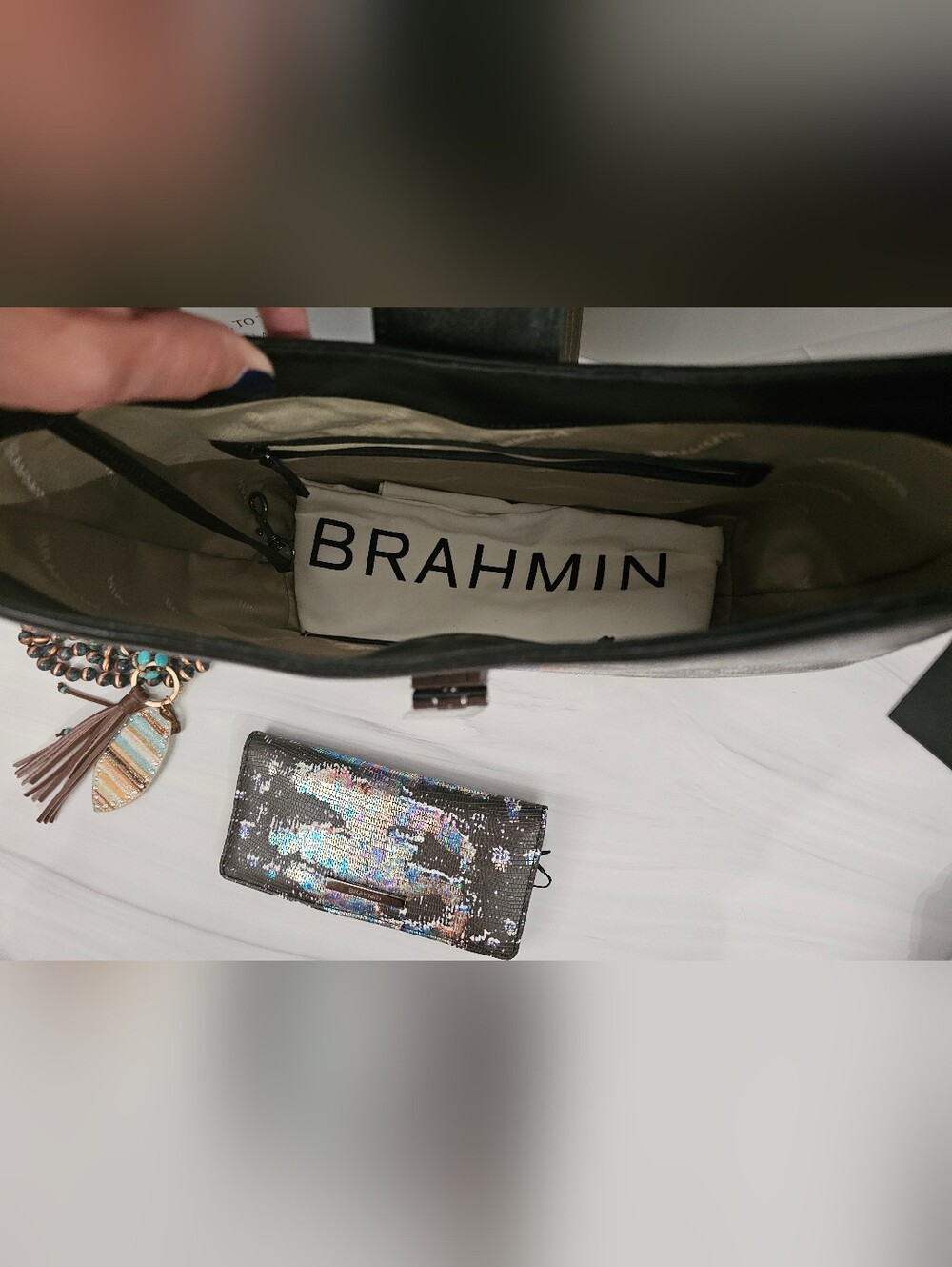 **Brahmin Fallon + Ady Wallet Multi Spectacle NWT Set** - Picture 6 of 10